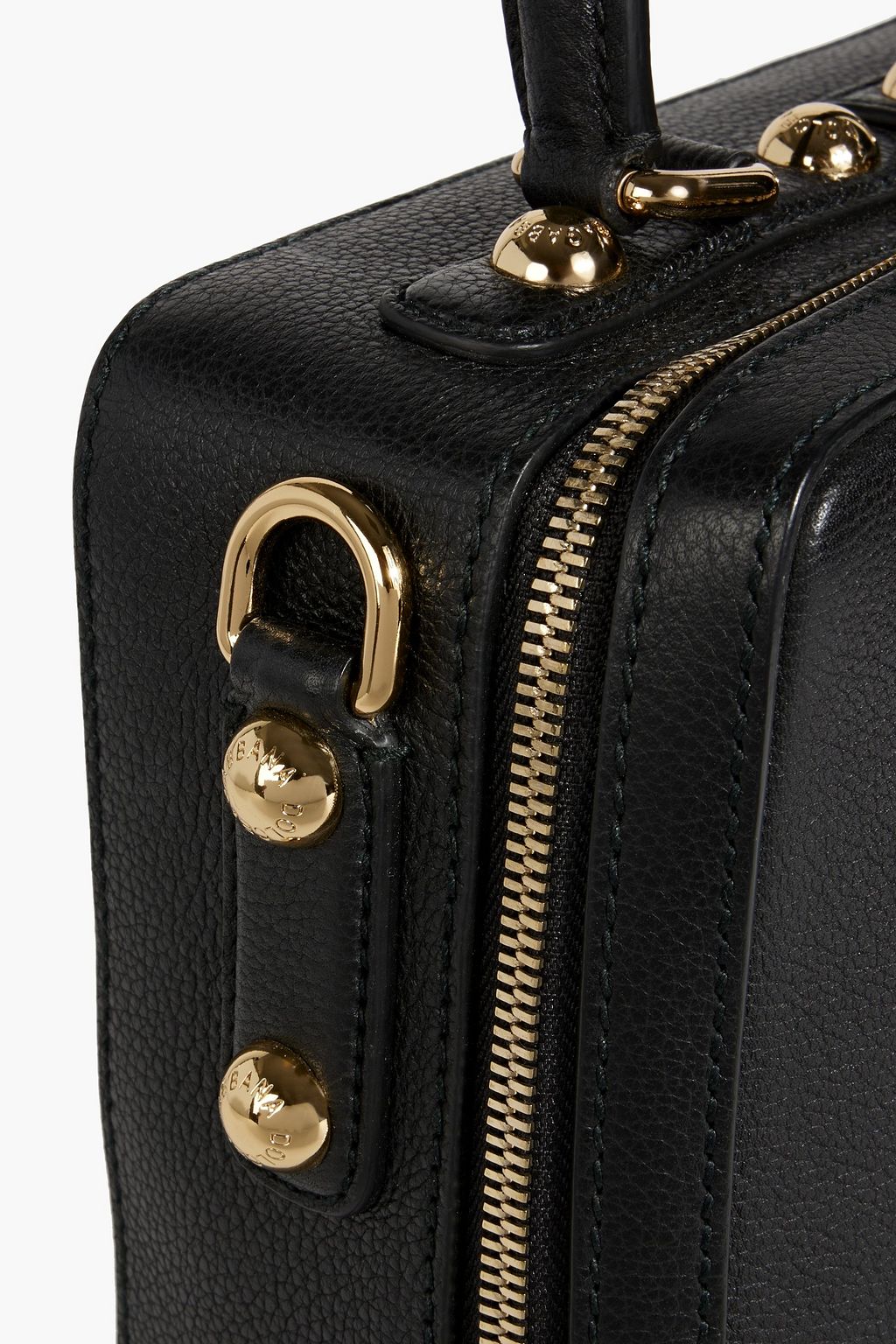 DOLCE&GABBANA Embellished pebbled-leather tote