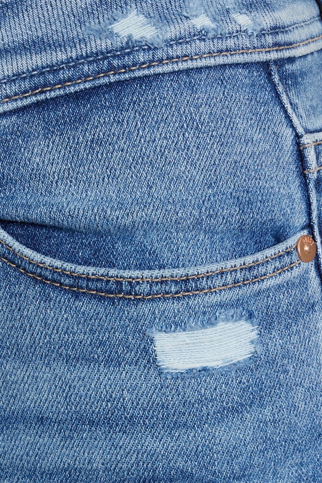 PAIGE Claudine distresed high-rise kick-flare jeans