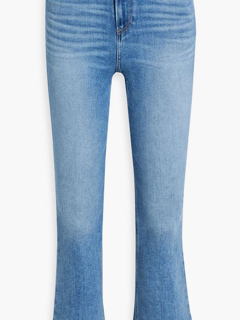 claudine distresed high-rise kick-flare jeans