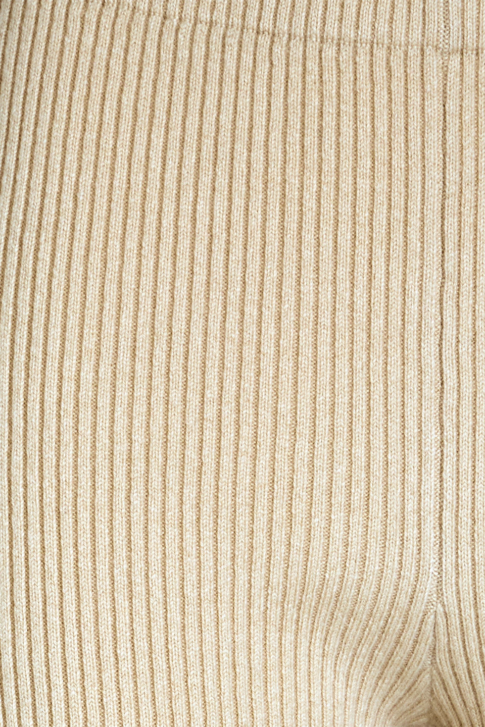 FRAME RIBBED CASHMERE-BLEND FLARED PANTS