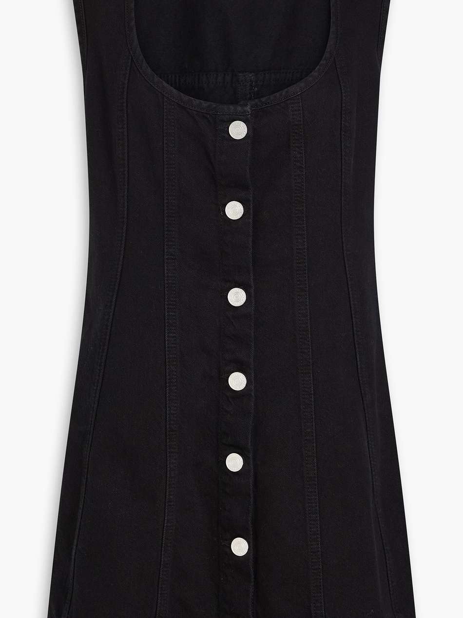 denim mini dress