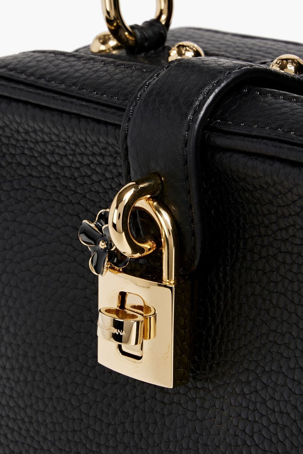 DOLCE&GABBANA Treasure Box pebbled-leather cross-body bag