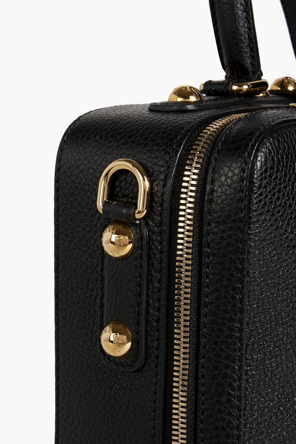 DOLCE&GABBANA Embellished pebbled-leather tote