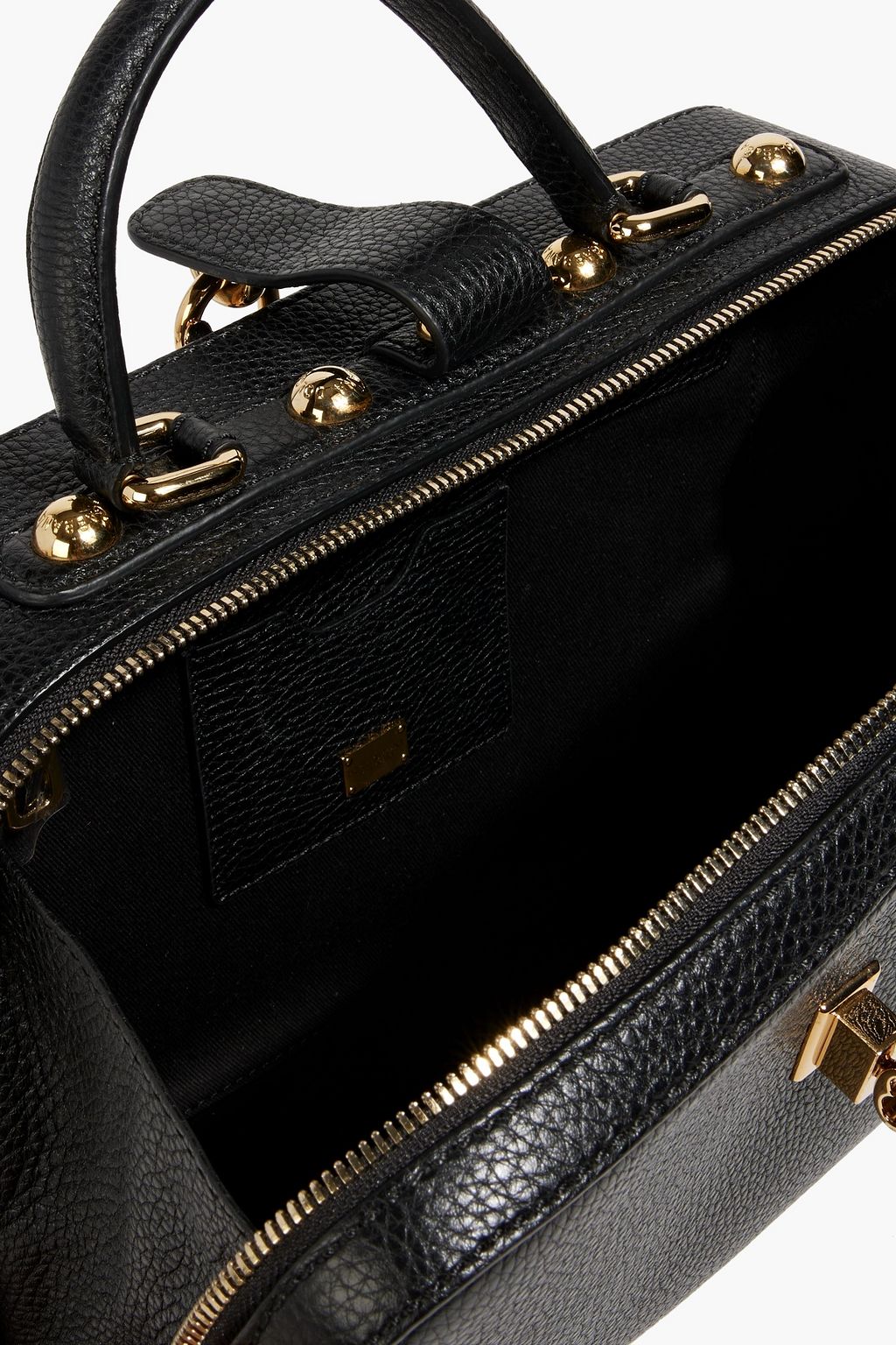 DOLCE&GABBANA Embellished pebbled-leather tote