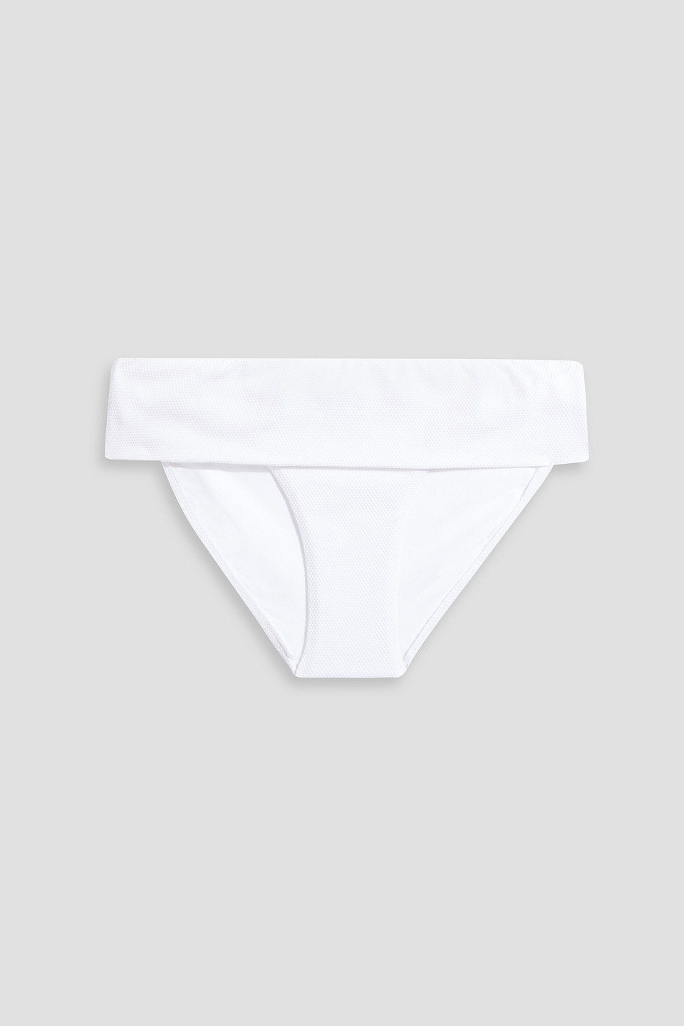 Melissa Odabash Brussels Stretch-piquè Low-rise Bikini Briefs In White