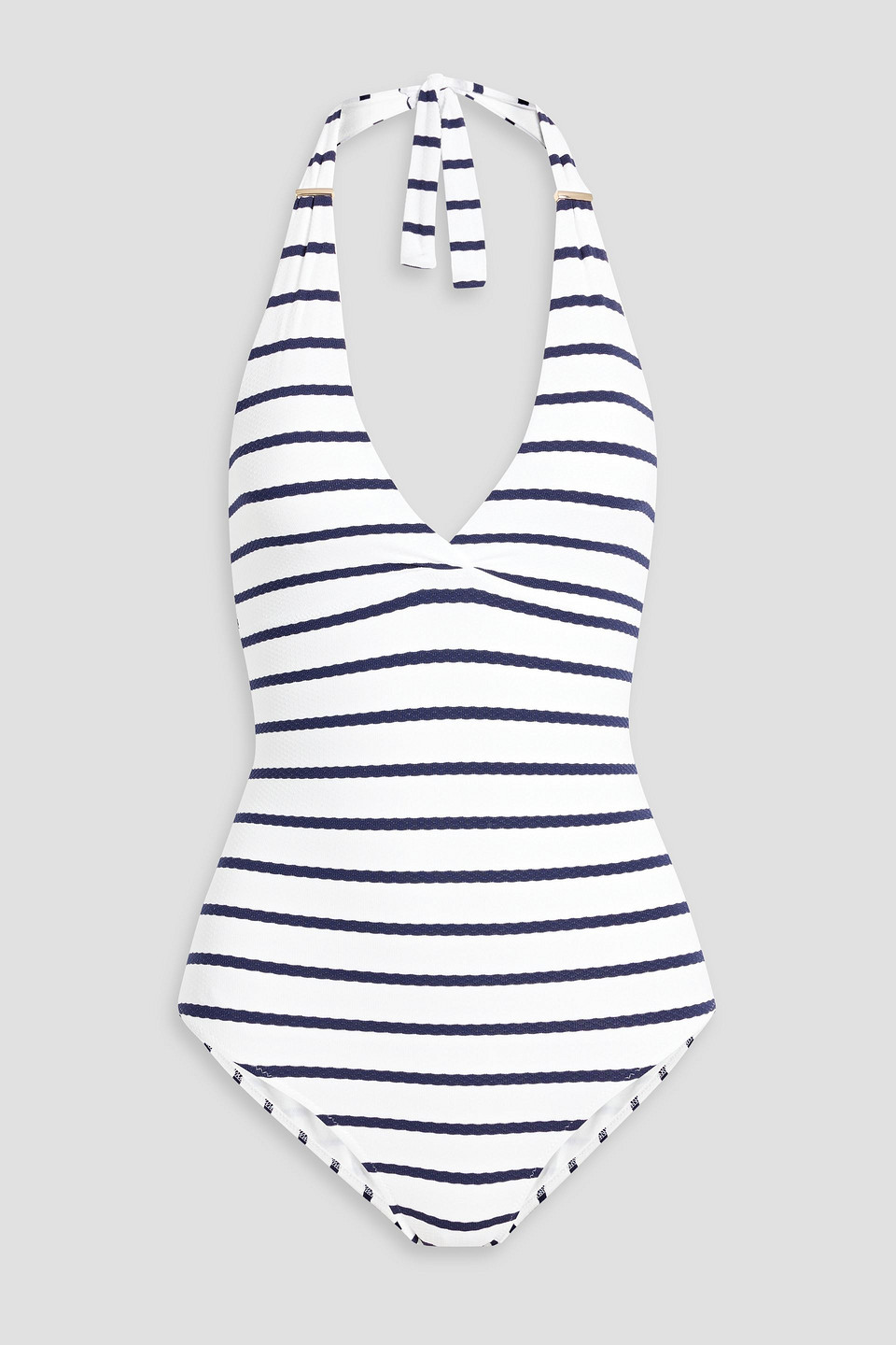 Melissa Odabash Rimini Striped Halterneck Swimsuit