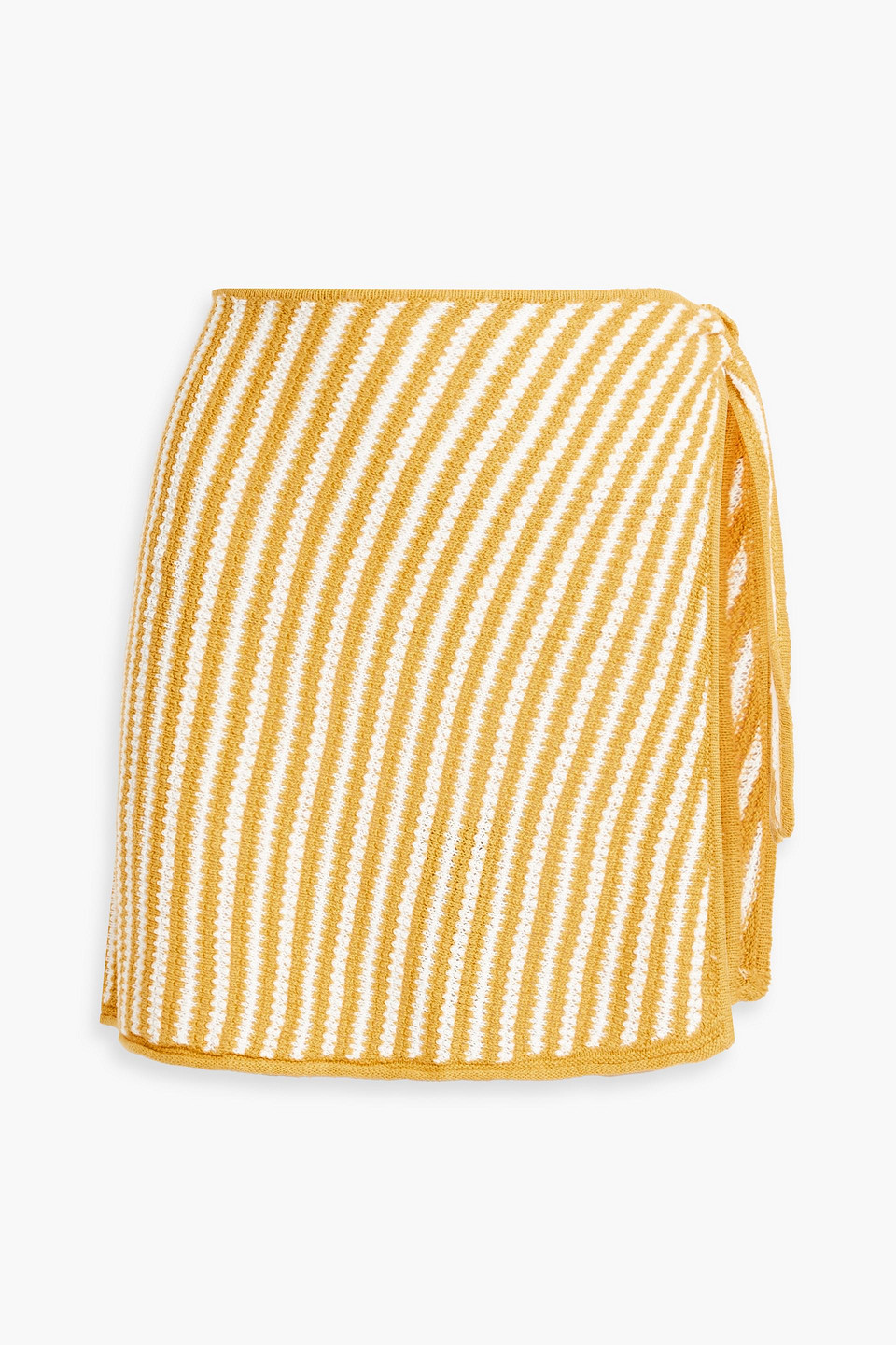 Onia - Striped linen pareo - Yellow - XL