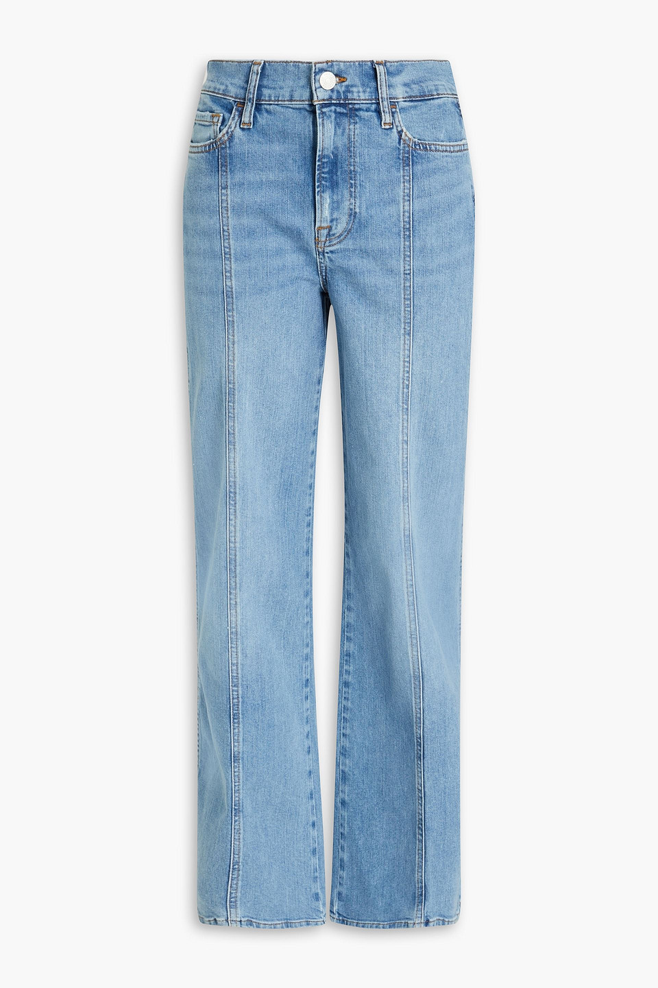 Frame Le Slim Palazzo High-rise Wide-leg Jeans In Blue