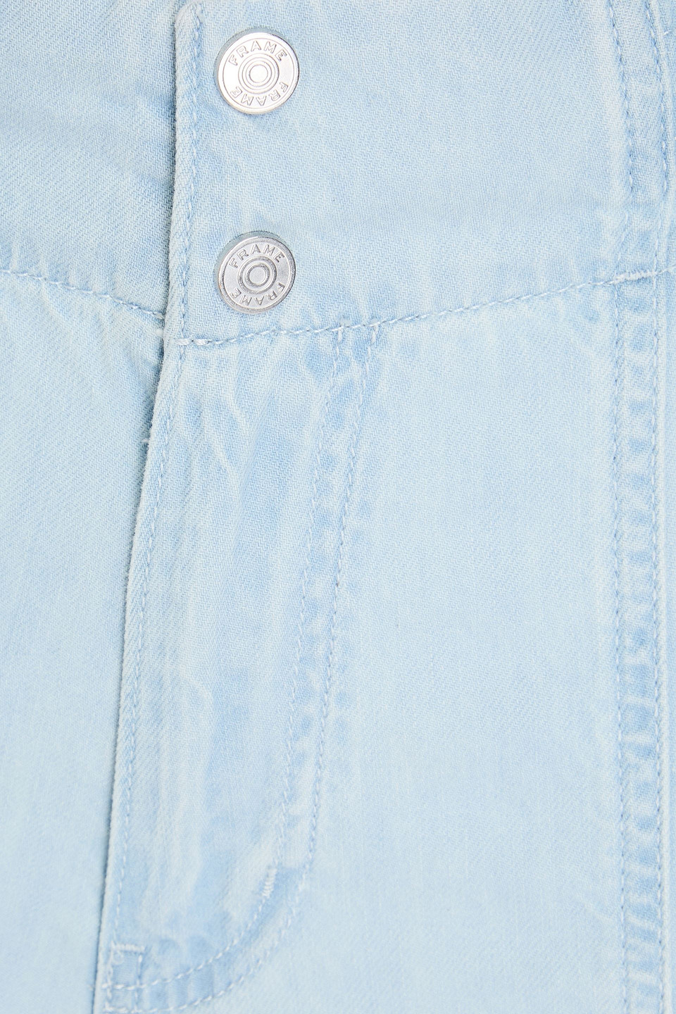 Frame High-rise Wide-leg Jeans In Light Denim