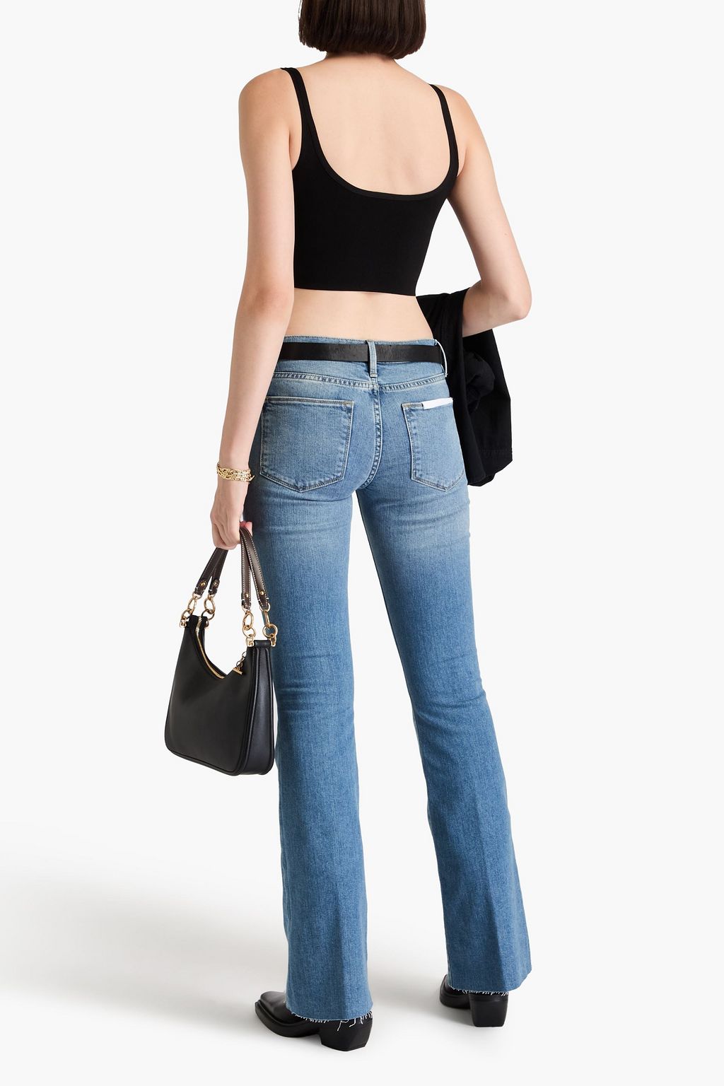 FRAME Le High high-rise flared jeans