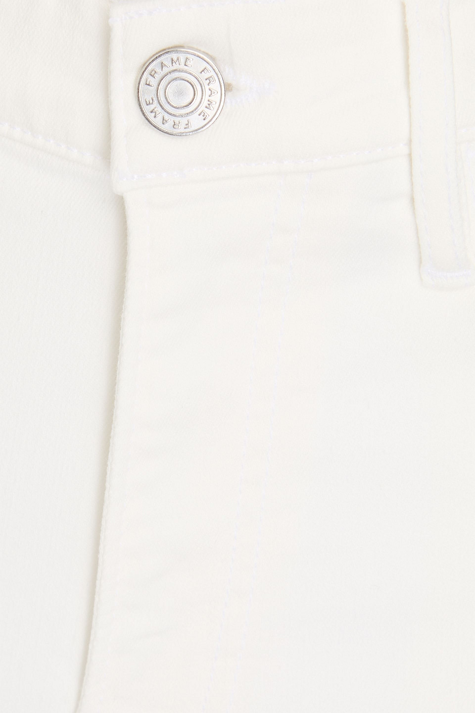 FRAME LE HIGH CROPPED HIGH-RISE STRAIGHT-LEG JEANS 