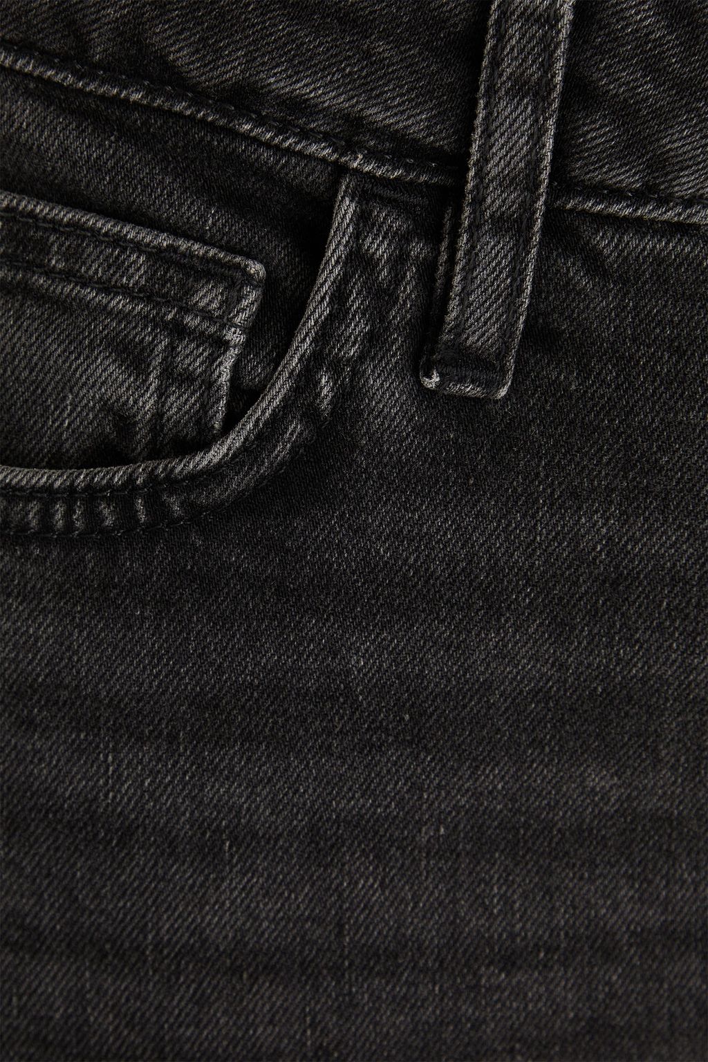 FRAME جينز Le Crop Mini Boot قصير بقصّة بوت كت وخصر متوسط الارتفاع