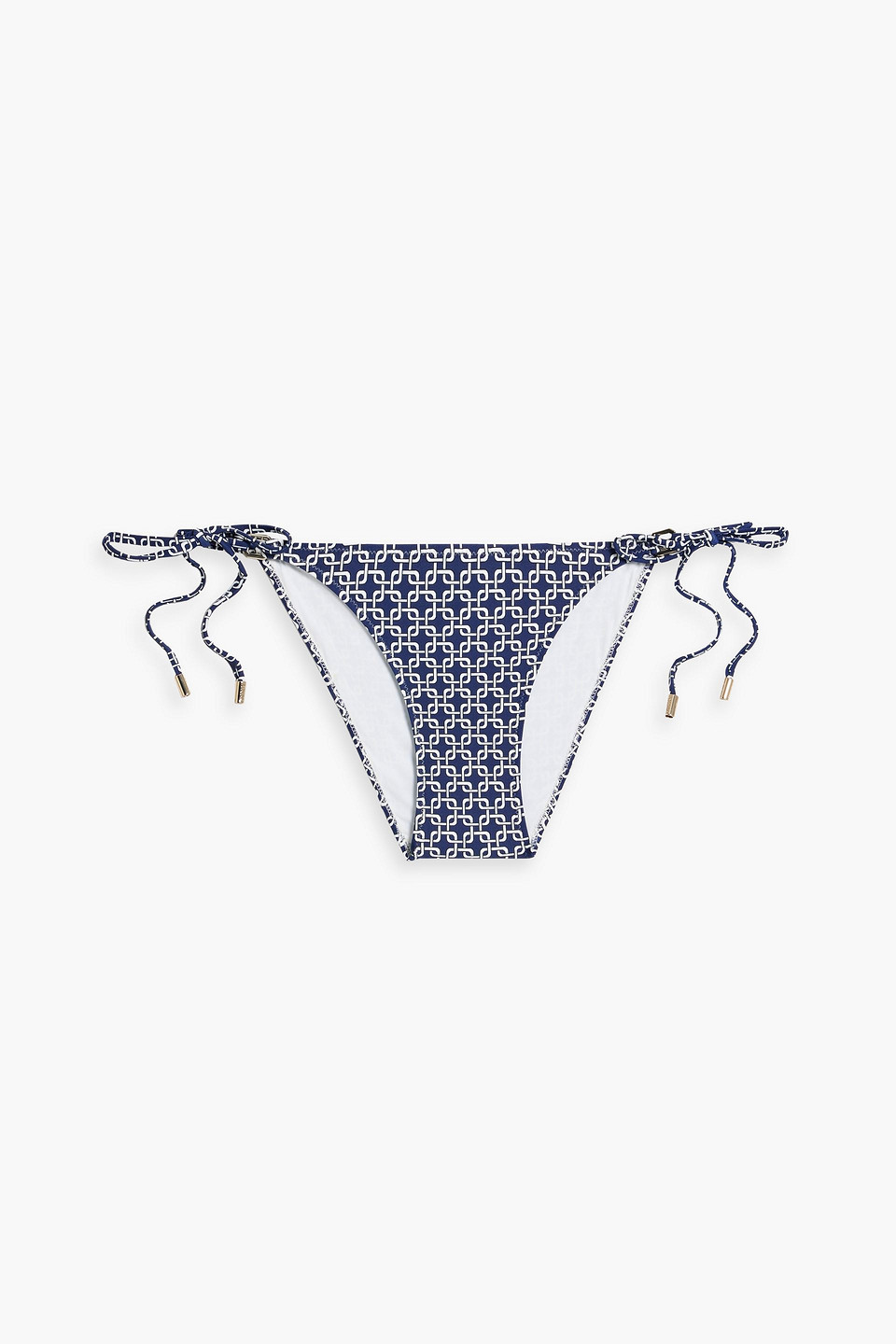 Melissa Odabash Key West Printed Triangle Bikini Top In Navy