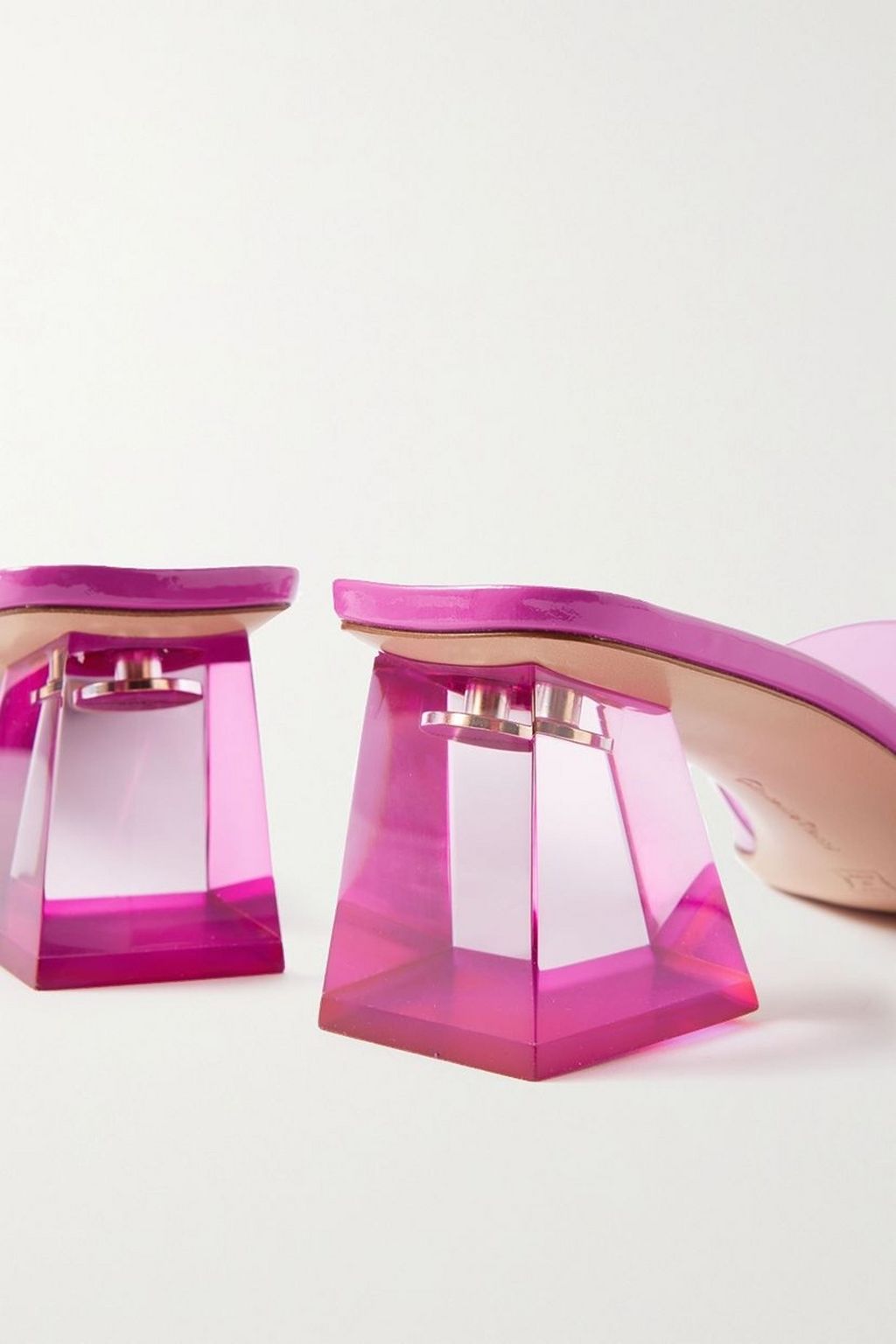 GIANVITO ROSSI Cosmic Glass 55 TPU mules