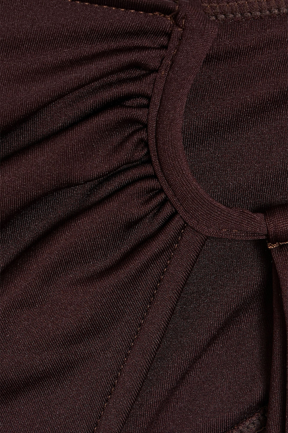 Jacquemus Aouro Ring-embellished Mid-rise Bikini Briefs In Dark Brown