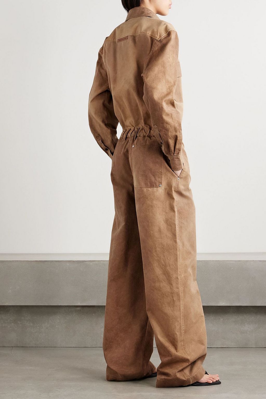 STELLA MCCARTNEY Washed cotton-canvas jumpsuit | THE OUTNET