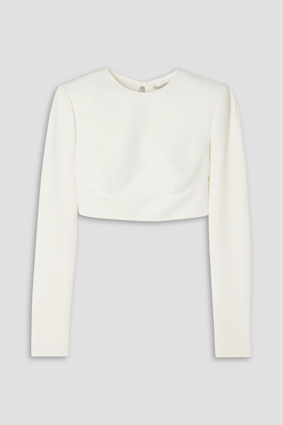 stella mccartney - cropped cady top - white - it 36