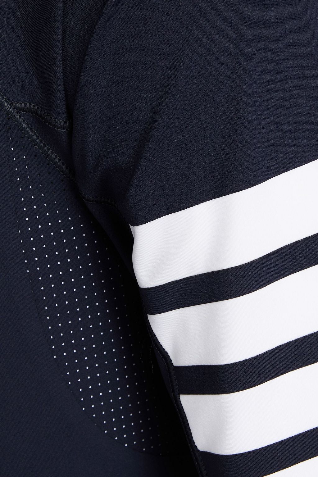 THOM BROWNE Striped stretch T-shirt