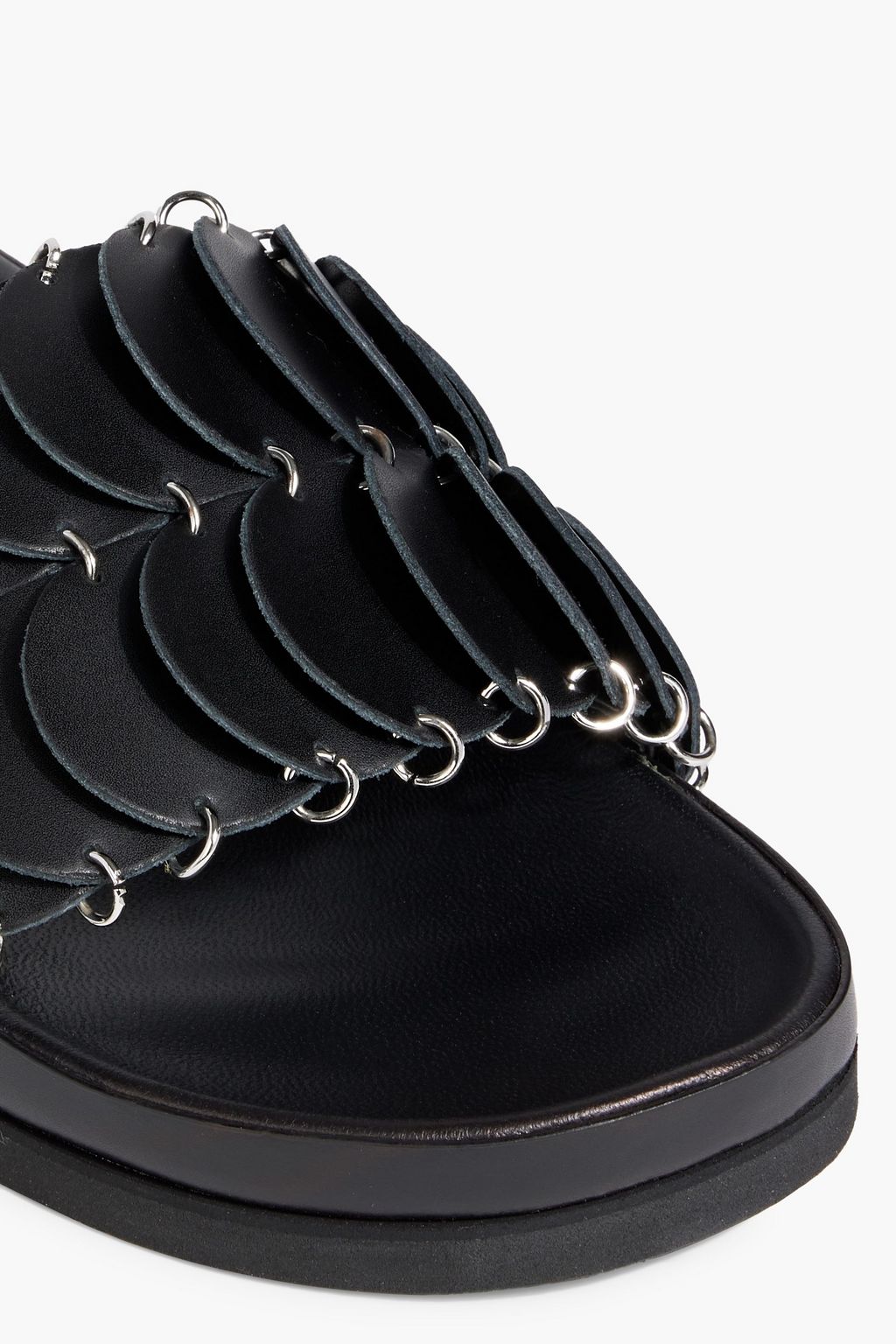 RABANNE Pacoio laser-cut leather slides