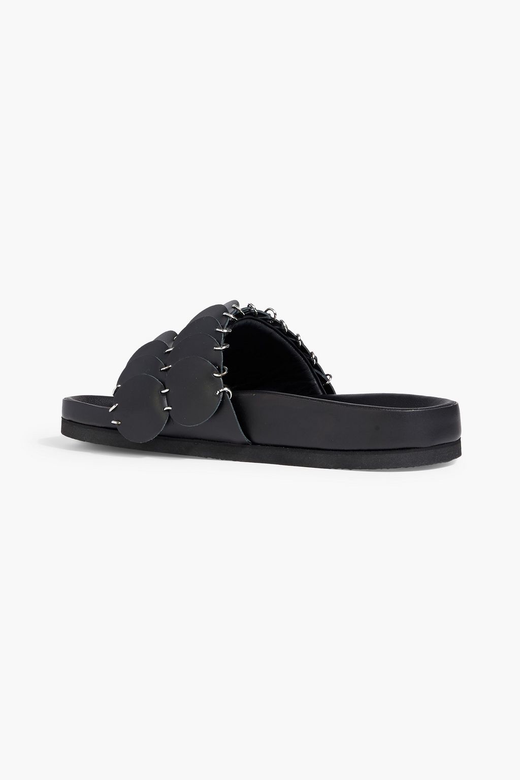 RABANNE Pacoio laser-cut leather slides