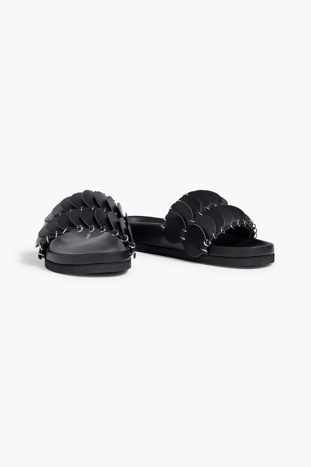 RABANNE Pacoio laser-cut leather slides