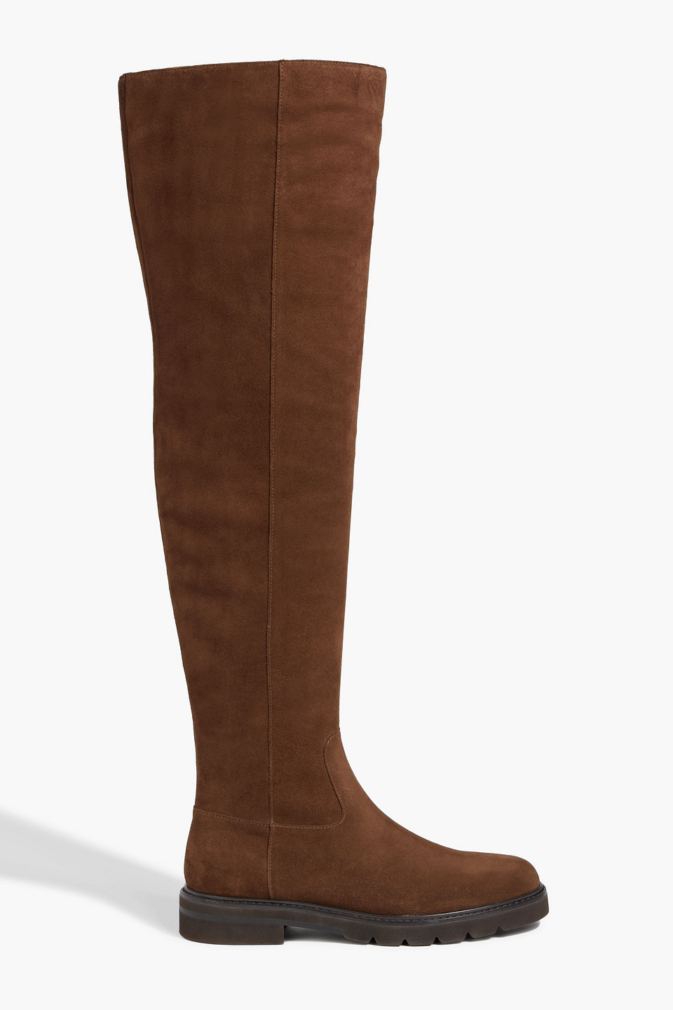 Stuart Weitzman Chicago Suede Over-the-knee Boots In Brown