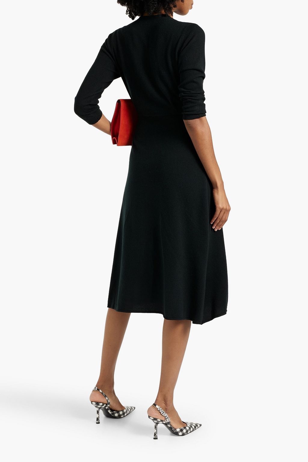 ARCH4 Florentina cashmere midi wrap dress