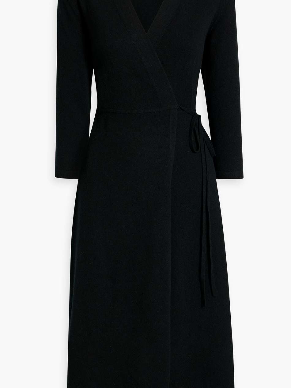 florentina cashmere midi wrap dress