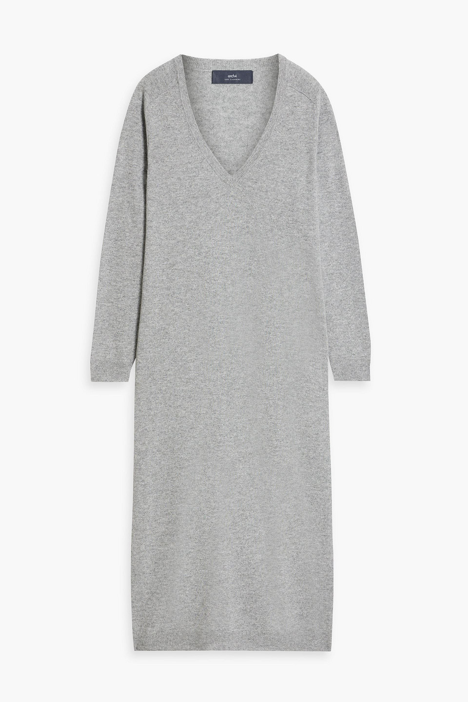 Arch4 Katelyn Cashmere Midi Dress In Grey