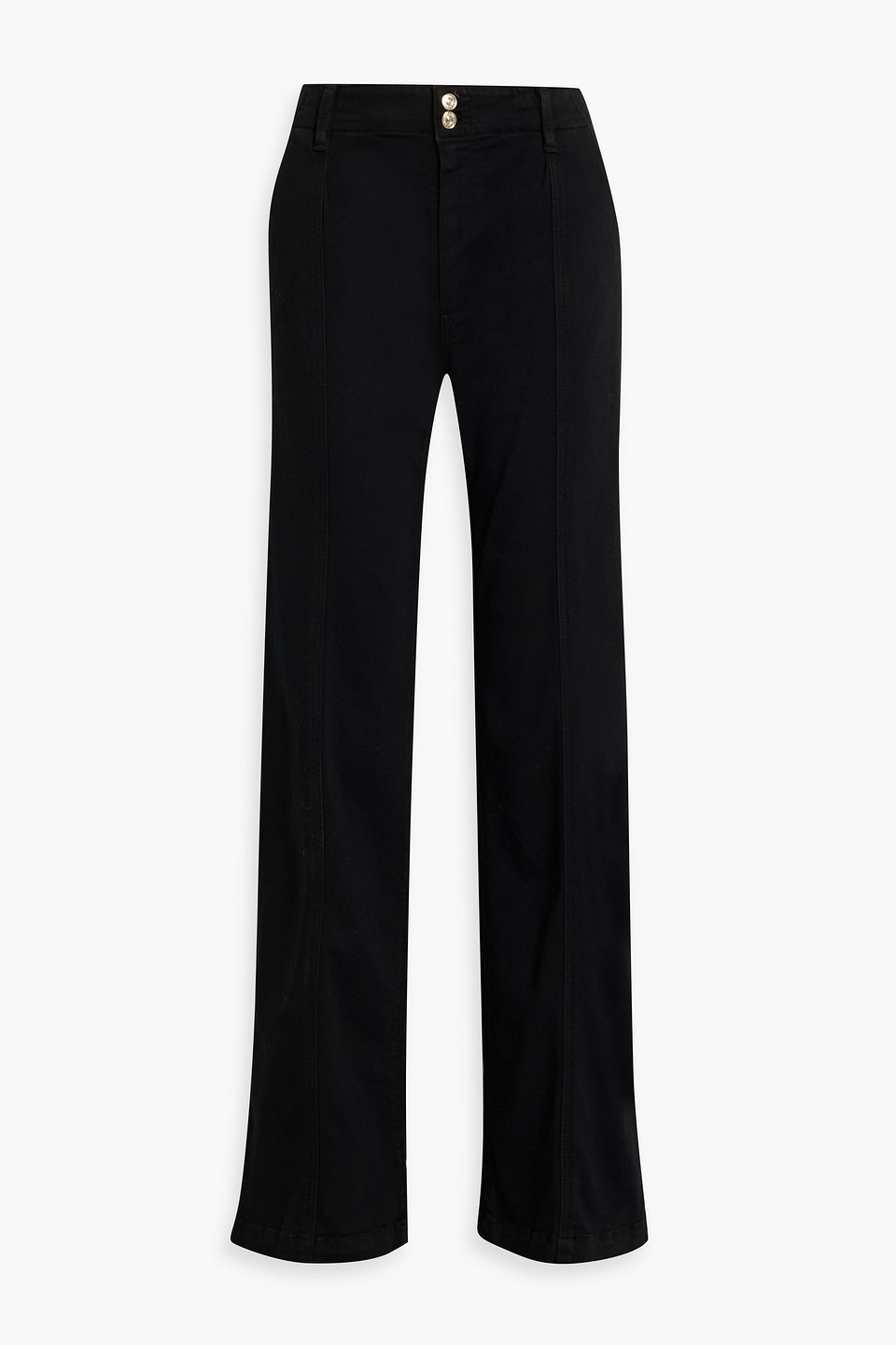 Paige Brooklyn High-rise Wide-leg Jeans In Black