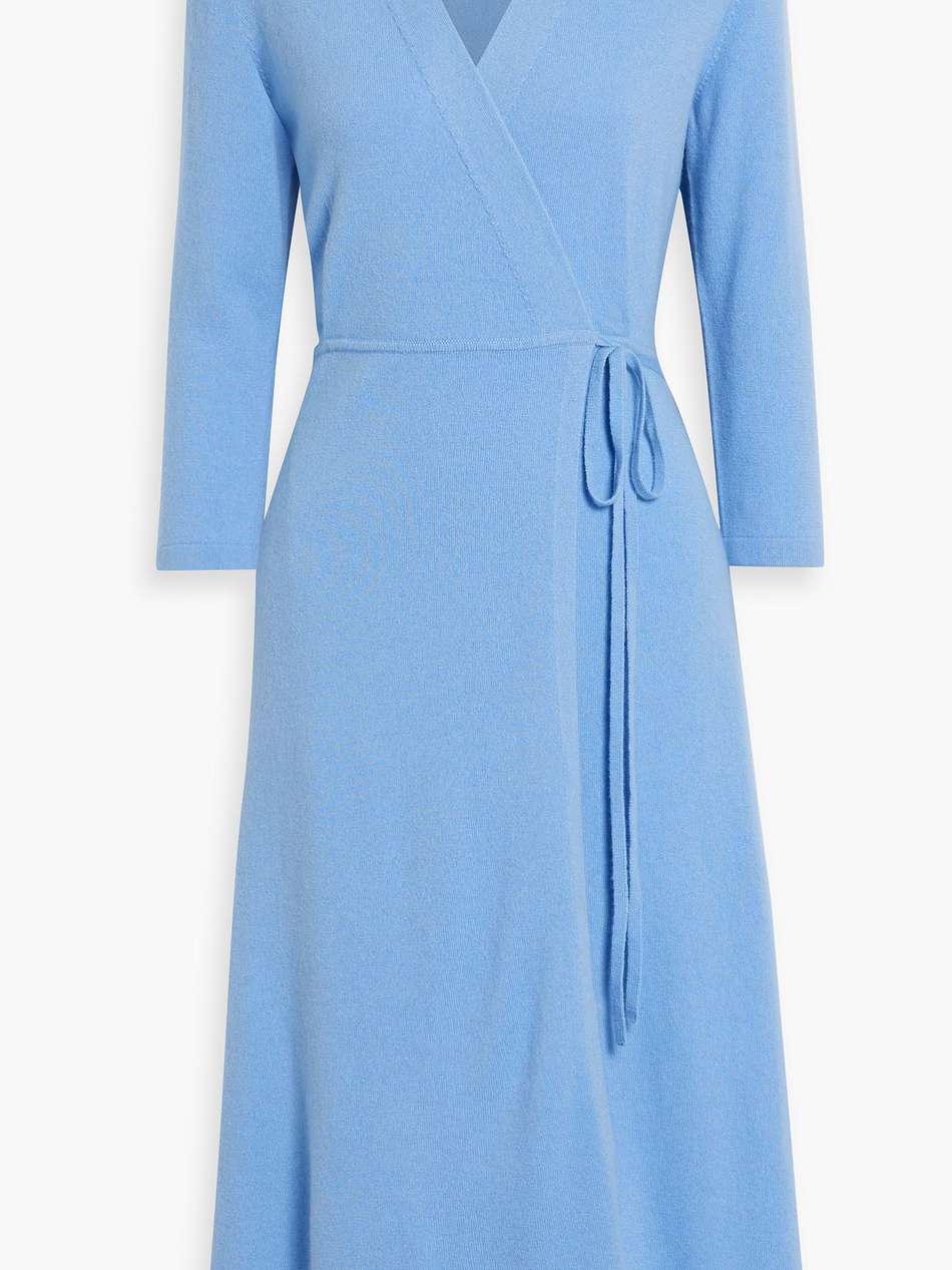 florentina cashmere midi wrap dress
