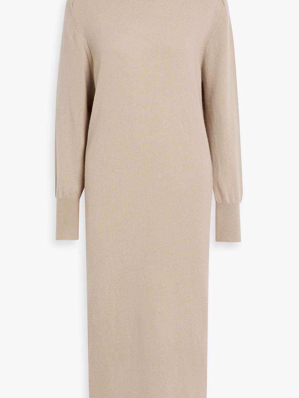 lily cashmere turtleneck midi dress