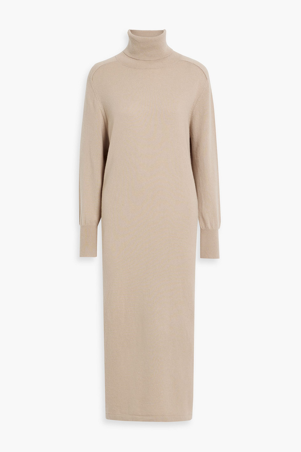 Arch4 Lily Cashmere Turtleneck Midi Dress In Neutral