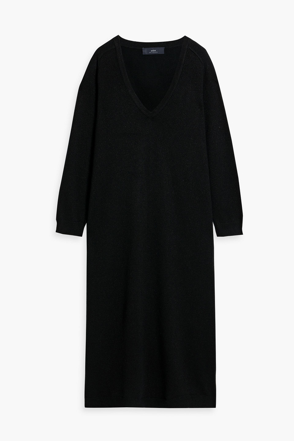 Arch4 Katelyn Cashmere Midi Dress In Black