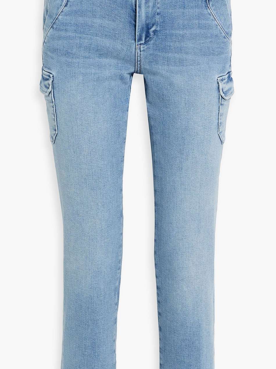 drew cropped mid-rise slim-leg jeans