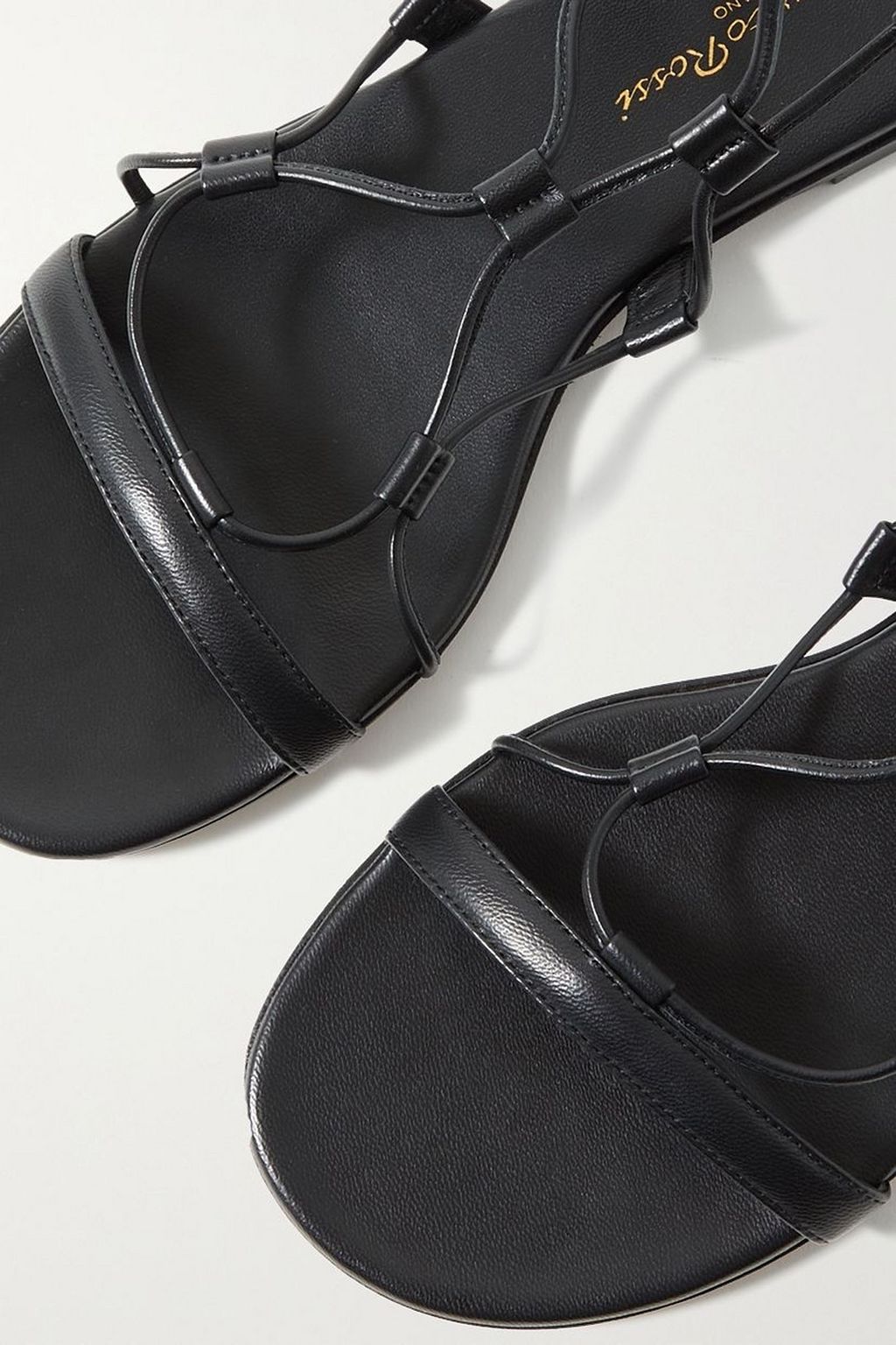 GIANVITO ROSSI 기자 05 가죽 레이스업 샌들