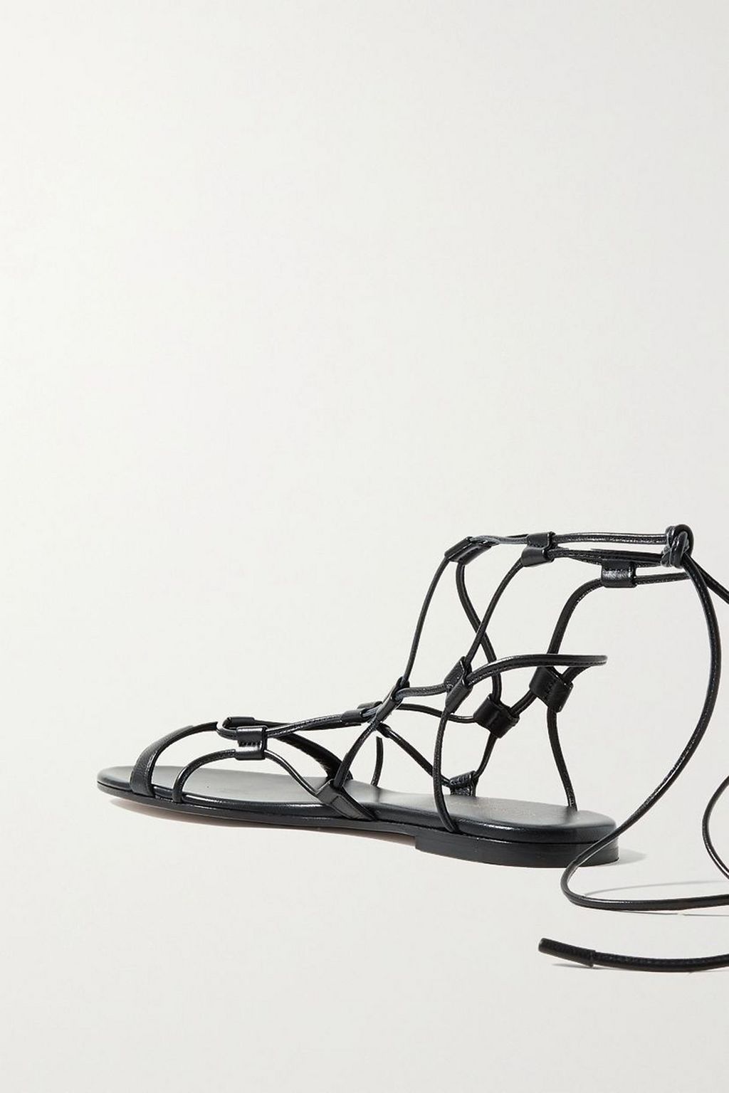 GIANVITO ROSSI 기자 05 가죽 레이스업 샌들
