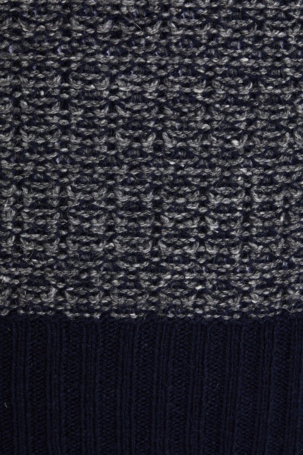 THOM BROWNE Striped wool and mohair-blend sweater