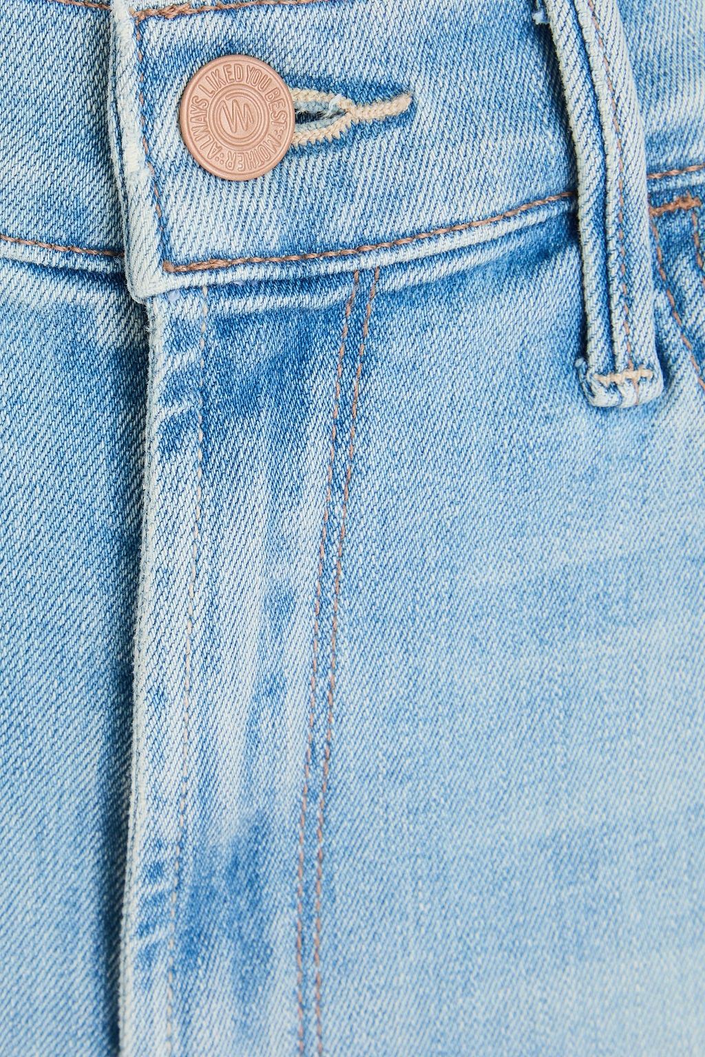 MOTHER بنطلون جينز «ذا هاستلر» بقصّة كيك فلير وبخصر مرتفع