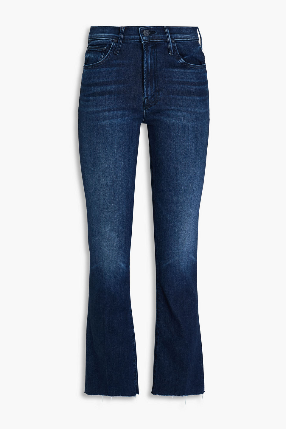 Mother Insider High-rise Bootcut Jeans In Blue