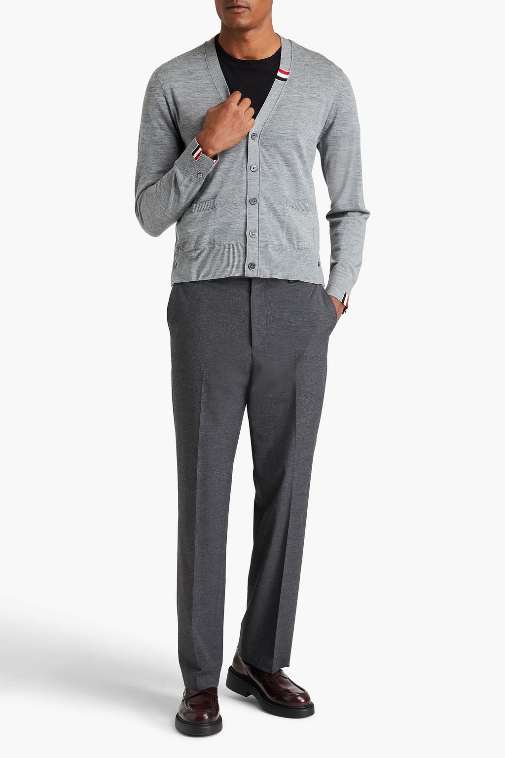 THOM BROWNE كارديغان من مزيج من الصوف