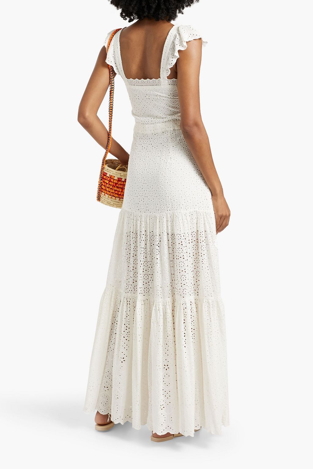 VERONICA BEARD Aislin broderie anglaise cotton maxi dress