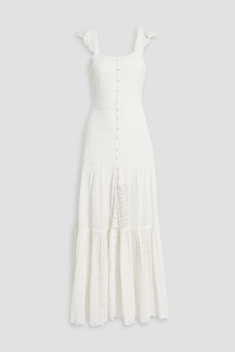 Aislin tiered broderie anglaise cotton maxi dress