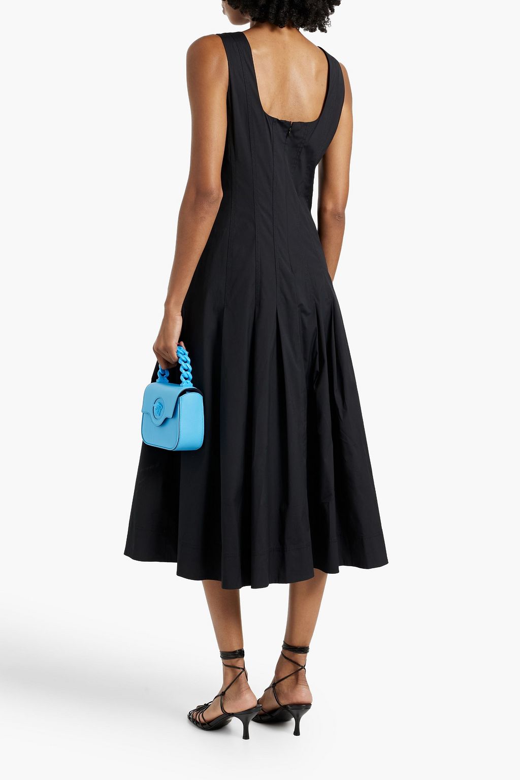 VERONICA BEARD Jolie stretch-cotton poplin midi dress