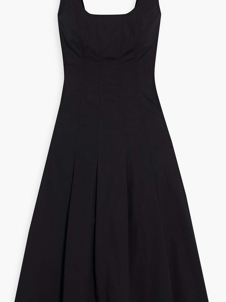 jolie cotton-blend poplin midi dress