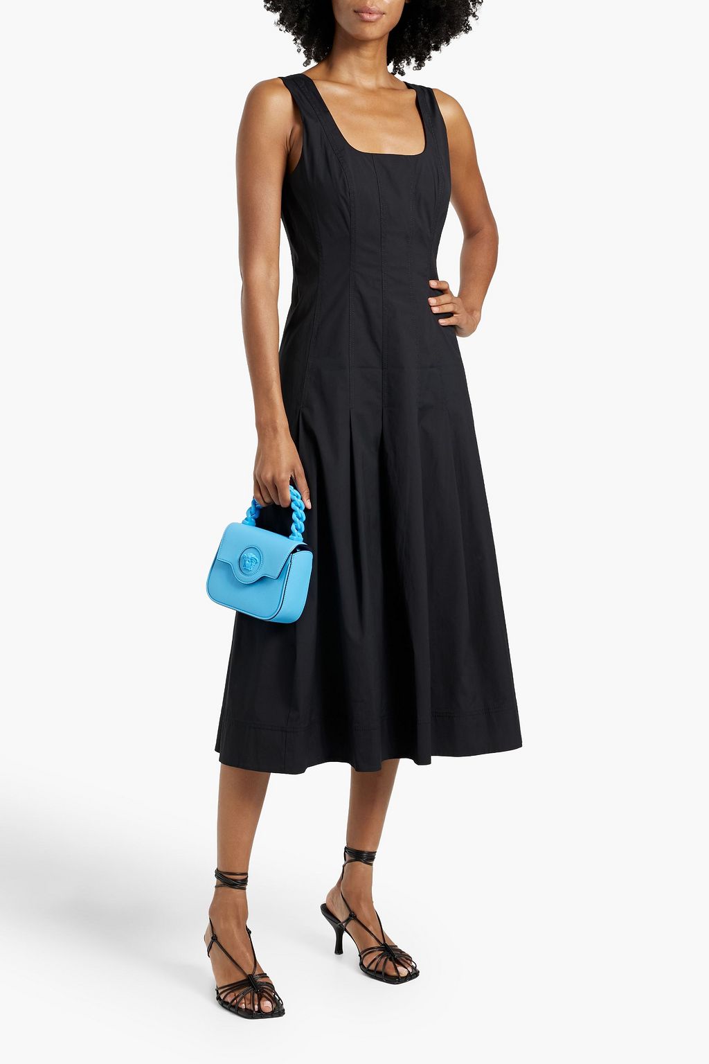 VERONICA BEARD Jolie stretch-cotton poplin midi dress