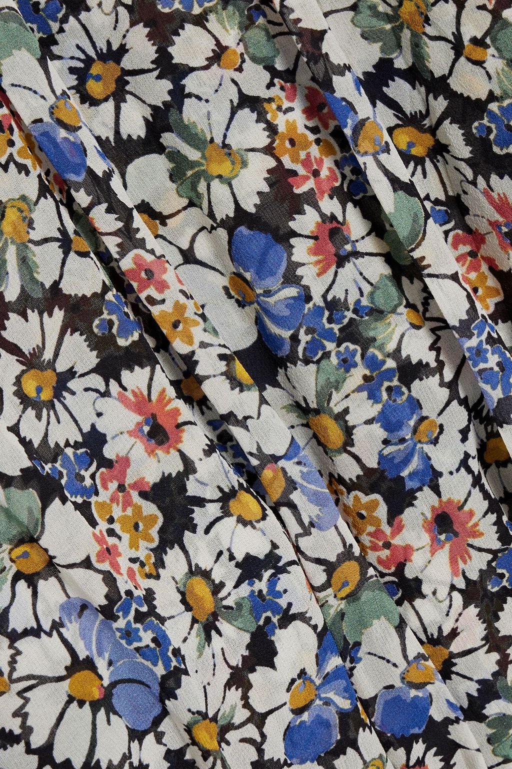 VERONICA BEARD Anuli asymmetric floral-print silk-chiffon dress