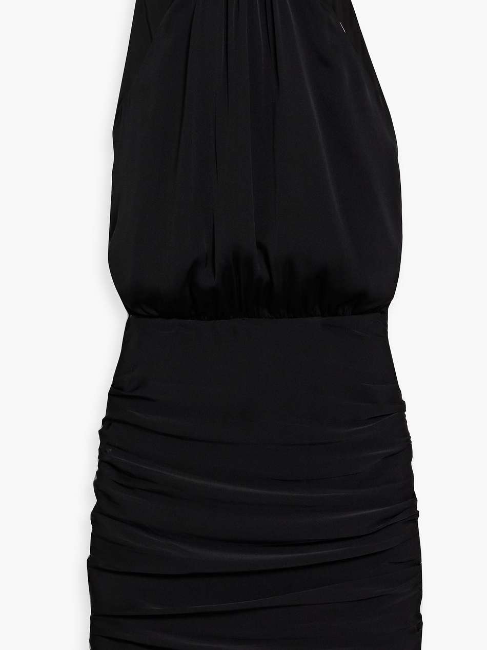 kalita chain-embellished silk-blend satin mini dress