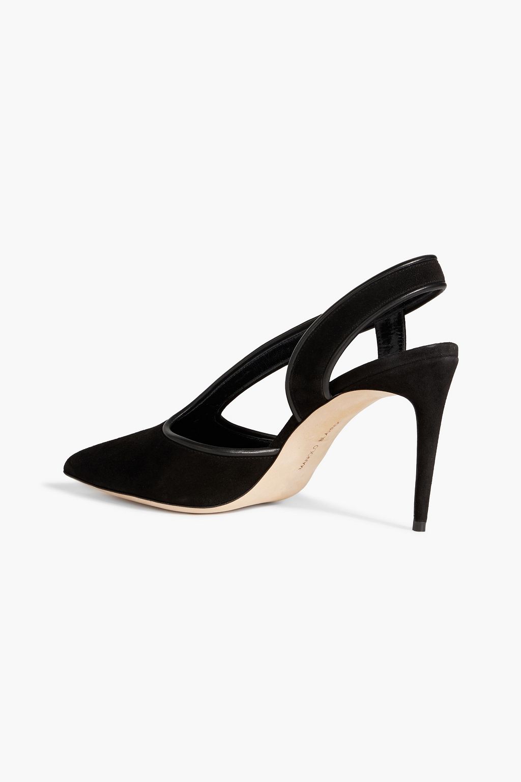 MANOLO BLAHNIK Belaz 90 suede slingback pumps