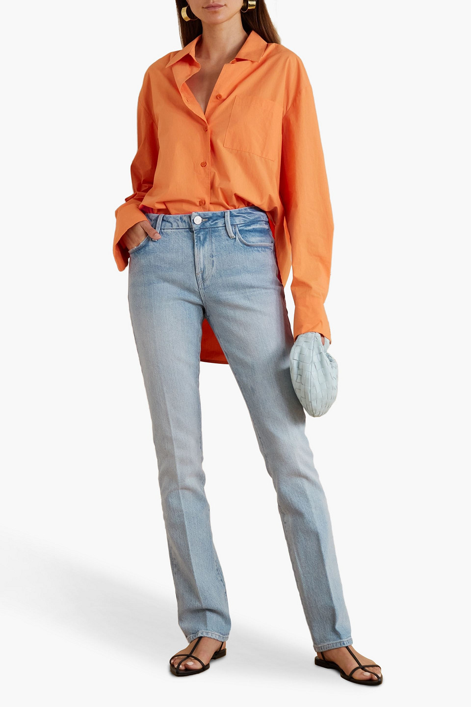  Frame - Le Mini Boot Halbhohe Bootcut-jeans - Blau - 24 